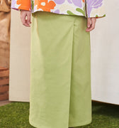 At The Market Collection Girl Classic Skirt Lime Green - Umbi