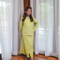 At The Market Collection Girl Classic Skirt Lime Green - Umbi
