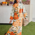 At The Market Collection Girl Classic Skirt Sunflower Print - Umbi