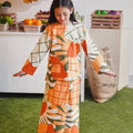 At The Market Collection Girl Classic Skirt Sunflower Print - Umbi