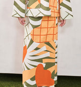 At The Market Collection Girl Classic Skirt Sunflower Print - Umbi