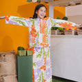 At The Market Collection Girl Kurung Top Fleur Print - Umbi