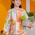 At The Market Collection Girl Kurung Top Fleur Print - Umbi