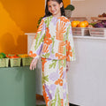 At The Market Collection Girl Kurung Top Fleur Print - Umbi