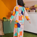 At The Market Collection Girl Kurung Top Fruit Punch Print - Umbi