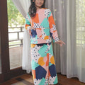 At The Market Collection Girl Kurung Top Fruit Punch Print - Umbi