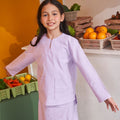 At The Market Collection Girl Kurung Top Lilac - Umbi