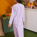 At The Market Collection Girl Kurung Top Lilac - Umbi