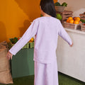 At The Market Collection Girl Kurung Top Lilac - Umbi