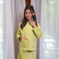 At The Market Collection Girl Kurung Top Lime Green - Umbi
