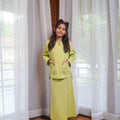At The Market Collection Girl Kurung Top Lime Green - Umbi