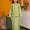 At The Market Collection Girl Kurung Top Lime Green - Umbi