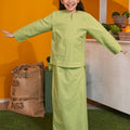 At The Market Collection Girl Kurung Top Lime Green - Umbi