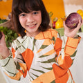 At The Market Collection Girl Kurung Top Sunflower Print - Umbi