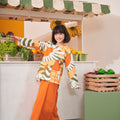 At The Market Collection Girl Kurung Top Sunflower Print - Umbi