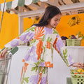 At The Market Collection Girl Ruffle Blouse Fleur Print - Umbi