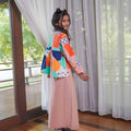 At The Market Collection Girl Ruffle Blouse Fruit Punch Print - Umbi