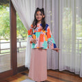 At The Market Collection Girl Ruffle Blouse Fruit Punch Print - Umbi