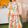 At The Market Collection Girl Teacup Skirt Fleur Print - Umbi