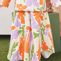 At The Market Collection Girl Teacup Skirt Fleur Print - Umbi