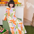 At The Market Collection Girl Teacup Skirt Fleur Print - Umbi