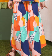 At The Market Collection Girl Teacup Skirt Fruit Punch Print - Umbi