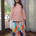 At The Market Collection Girl Teacup Skirt Fruit Punch Print - Umbi