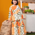 At The Market Collection Girl Teacup Skirt Sunflower Print - Umbi