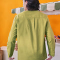At The Market Collection Men Kurta Lime Green - Umbi