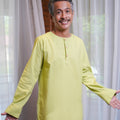 At The Market Collection Men Kurta Lime Green - Umbi