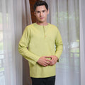 At The Market Collection Men Kurta Lime Green - Umbi