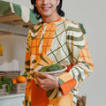 At The Market Collection Men Kurta Sunflower Print - Umbi