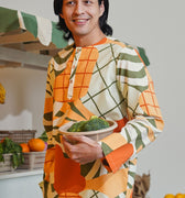 At The Market Collection Men Kurta Sunflower Print - Umbi