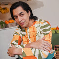 At The Market Collection Men Kurta Sunflower Print - Umbi