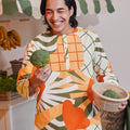 At The Market Collection Men Kurta Sunflower Print - Umbi