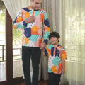 At The Market Collection Men Modern Teluk Belanga Fruit Punch Print - Umbi