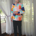 At The Market Collection Men Modern Teluk Belanga Fruit Punch Print - Umbi