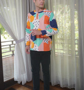 At The Market Collection Men Modern Teluk Belanga Fruit Punch Print - Umbi