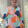 At The Market Collection Men Modern Teluk Belanga Fruit Punch Print - Umbi