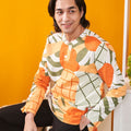 At The Market Collection Men Modern Teluk Belanga Sunflower Print - Umbi
