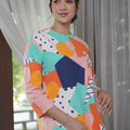 At The Market Collection Women Boxy Blouse Fruit Punch Print - Umbi