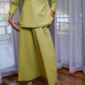 At The Market Collection Women Flare Skirt Lime Green - Umbi