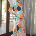 At The Market Collection Women Folded Skirt Fruit Punch Print - Umbi
