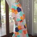 At The Market Collection Women Folded Skirt Fruit Punch Print - Umbi