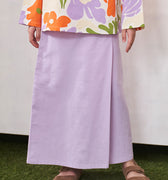 baju raya family sedondon girl classic skirts lilac