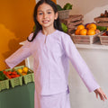 baju raya family sedondon kids girls kurung top lilac 