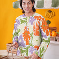 baju raya family sedondon adult men kurta fleur print 