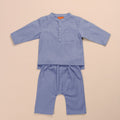 Baby Baju Melayu Set Pigeon Blue - Umbi