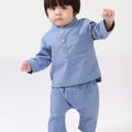 Baby Baju Melayu Set Pigeon Blue - Umbi