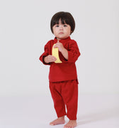 Baby Baju Melayu Set Red - Umbi